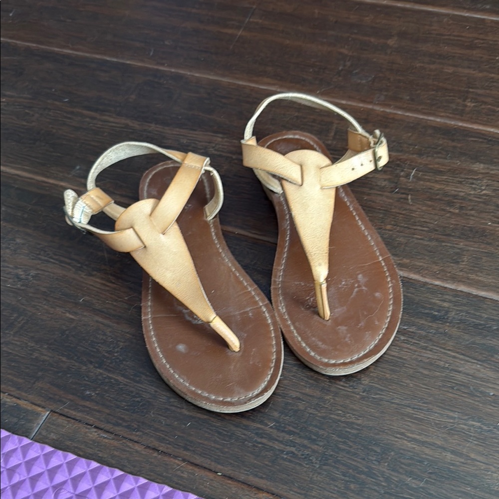 Tan Leather Women's Sandals